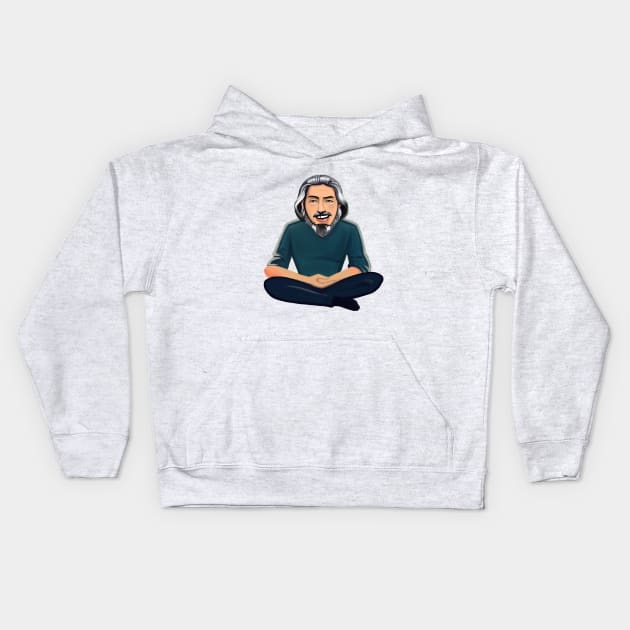 Alan Watts Kids Hoodie by PsilocyBram